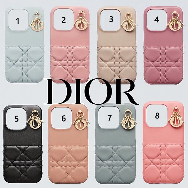 大人気!!新色ディオール LADY ディオール iPhone 14/15 Pro ケース偽物d12075
