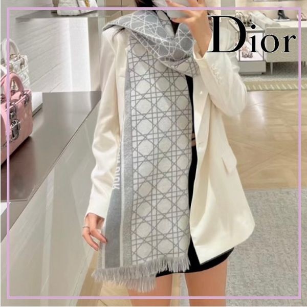 完売色あり！ディオール CANNAGEスカーフ コピー/マフラーリバーシブル31CAN205I005_C812