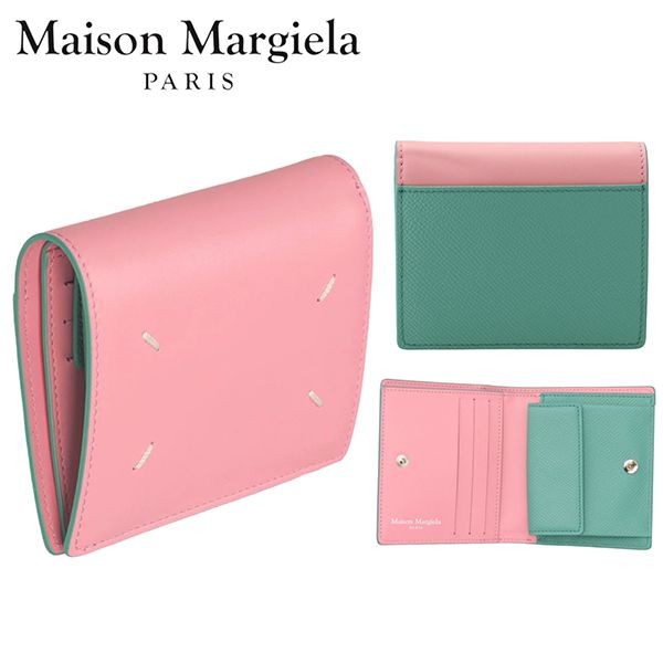 人気アイコンも注目メゾン マルジェラ 財布 二つ折り ミニ財布 レザーS35UI0543