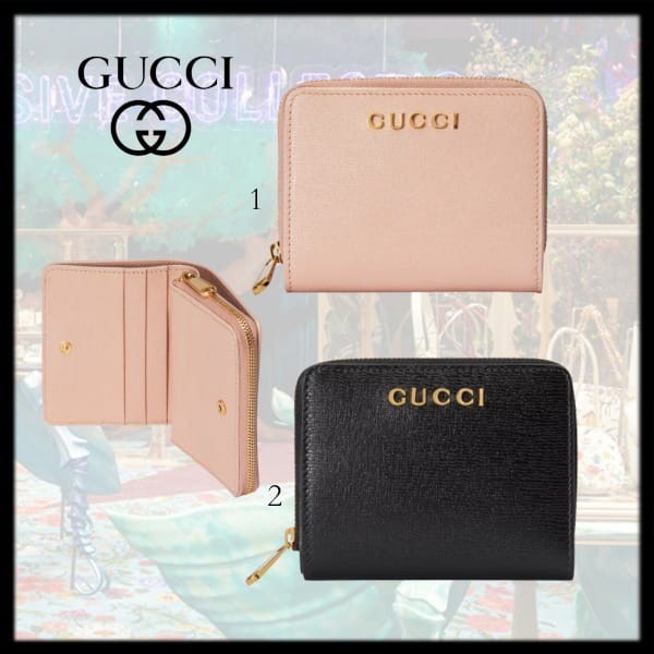 グッチ スクリプト ウォレット 刻印入りミニ財布 偽物 2色 7726390OP0N5909