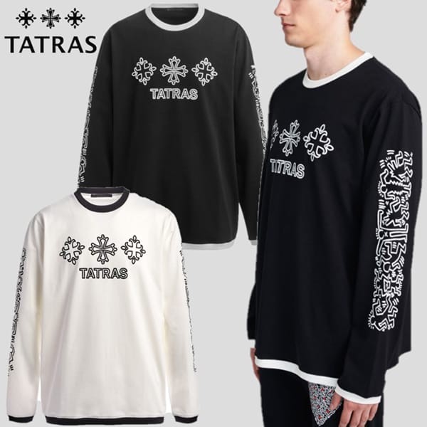 人気で可愛い☆TATRAS × Keith Haring 偽物 限定コラボ SAGGIO ロングTシャツ 2色 MTKI23A8253