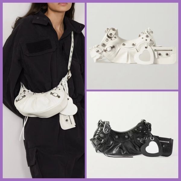 即納でお届けバレンシアガ Le Cagole XS コピーレザーショルダーバッグ712813