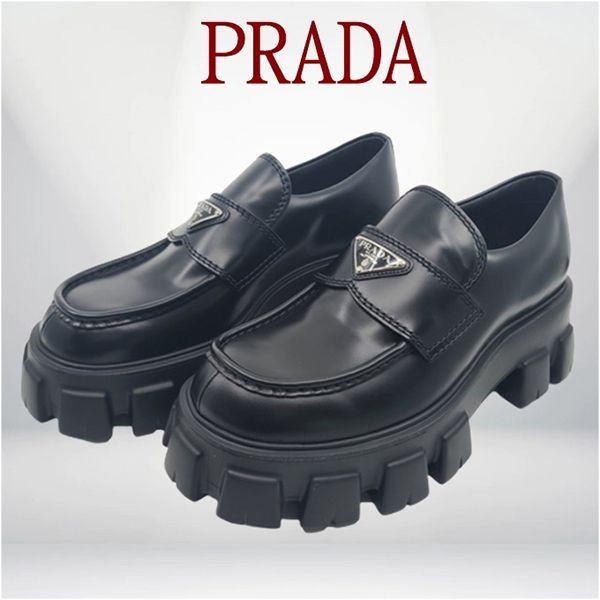 【VIPセールで入荷！】プラダ モノリス ブラッシュドレザー ローファー 2DE129 B4L F0002