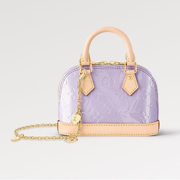 定番ルイヴィトン LV ナノ アルマ ヴェルニ 偽物 ショルダーバッグ M82974