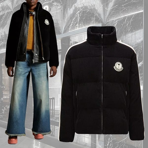 話題国内完売モンクレール X PALM ANGELS 偽物 RAMSAU ショートダウンジャケット I209L1A000