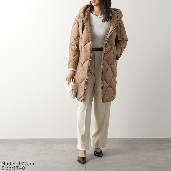 【即発】マックスマーラ ザ・キューブ ダウンコート 偽物TREFE フード付きma01113