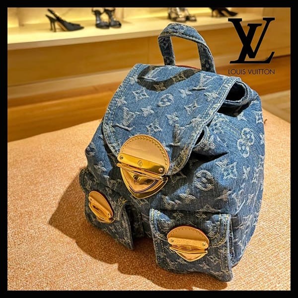 ルイヴィトン ヴェニス デニム バックパック 偽物 M46836