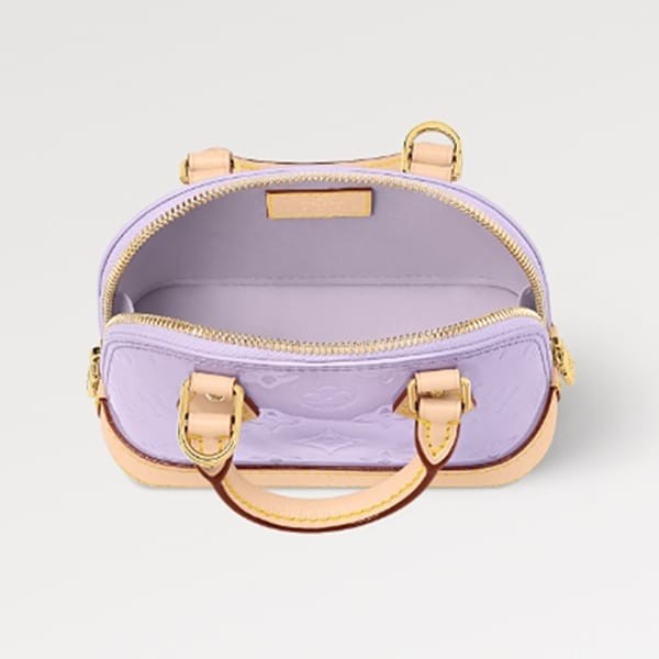 定番ルイヴィトン LV ナノ アルマ ヴェルニ 偽物 ショルダーバッグ M82974