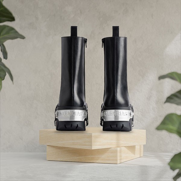 バレンシアガ BULLDOZER 偽物 レースアップブーツ 672502WBCQ11081