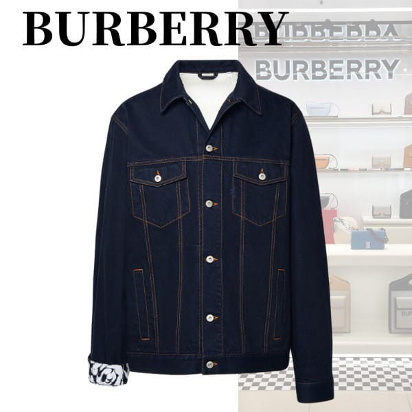 【やっぱり人気！】バーバリー ヘビーウェイト デニムジャケット 偽物 80807701