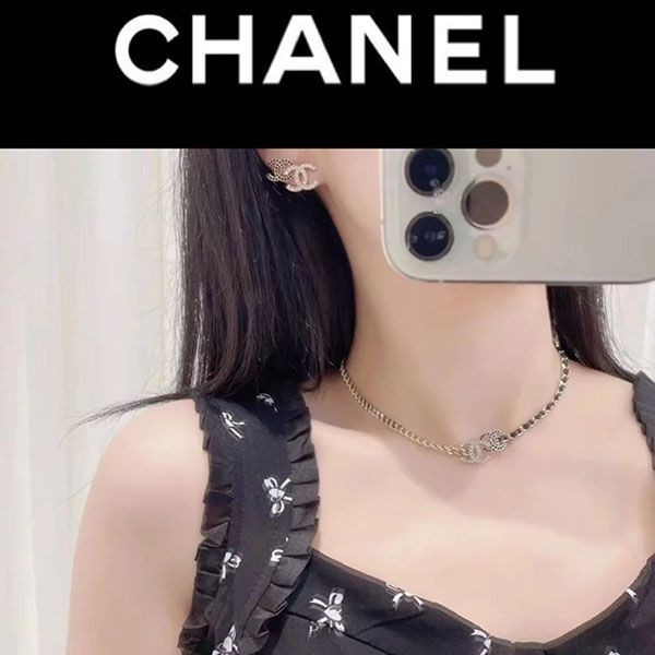 シャネル ダブルロゴ ネックレス コピー AB9278 B09009 NK077