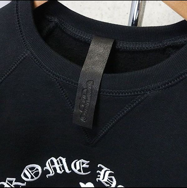 可愛いクロムハーツ クルーネック コピー裏起毛 スウェット ロゴ刺繡 長袖ch032035