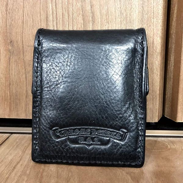 エレガント＆キュートクロムハーツ レナード 偽物カムホート彫金 2nd ダガー 5 コノリーレザー 小銭入れ カードケース030842