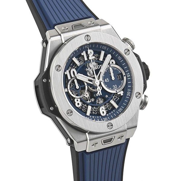 目を惹くカラーウブロ ビッグ・バン ウニコ チタニウム ブルー 421.NX.5170.RX