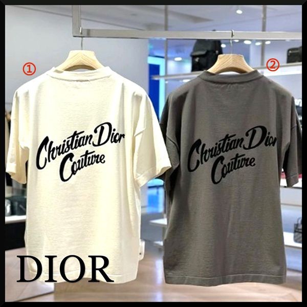 ディオール 1947 偽物シルク&コットンジャージーTシャツ483M648AT823_C889
