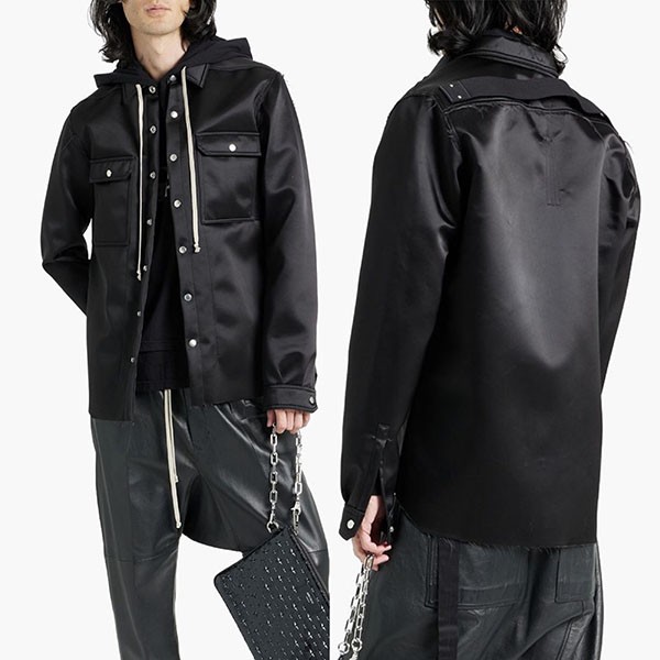 RICK OWENS シェル オーバーシャツ 偽物 ダメージ w24051606