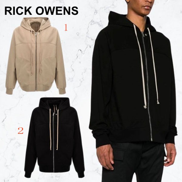RICK OWENS ウィンドブレーカー コットンパーカー RU01D3241BA09