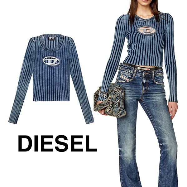 ディーゼル M-Anchor ロゴ 長袖トップス w24052701