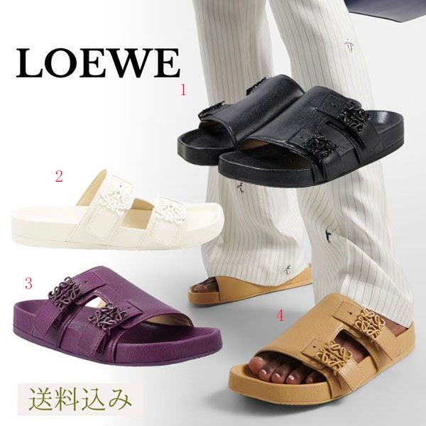 送料無料ロエベ スライドサンダル コピー ゴートスキン L815465X95