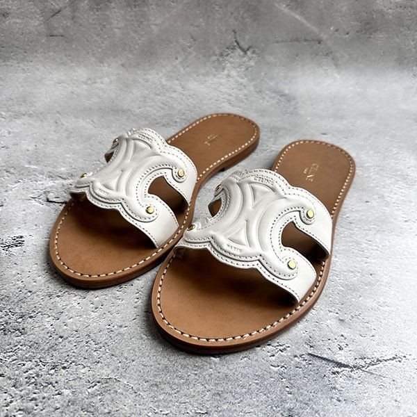 セリーヌ トリオンフ ミュール フラットサンダル w24050207