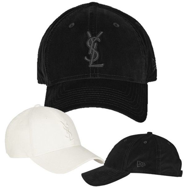 サンローラン New Era 偽物ロゴ コーデュロイ キャップ695048Y