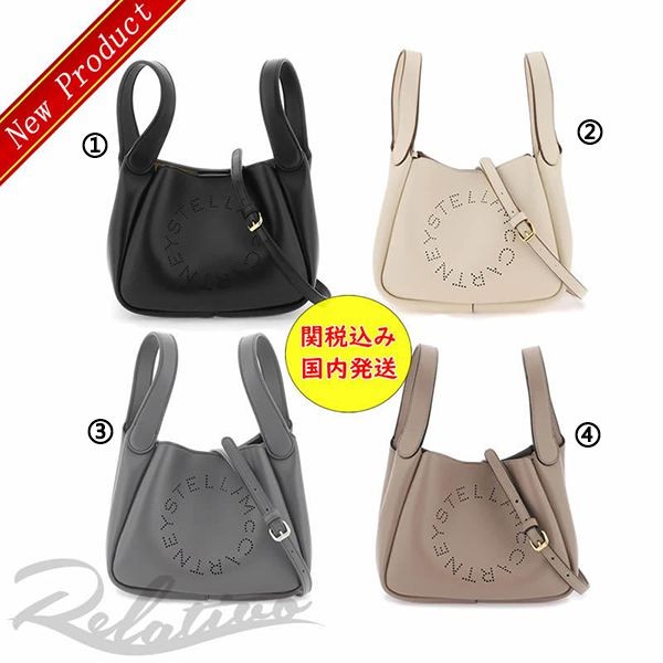 【ステラマッカートニー パチモン】ロゴ ダブルトップハンドル クロスボディ7B0081W8542