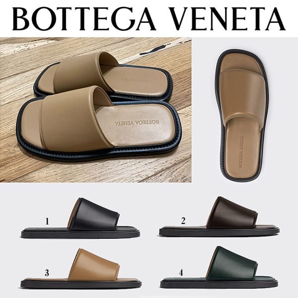 完売必至ボッテガ ヴェネタ コピー レザー オープントゥ サンダル 4色 667087VBSL01000