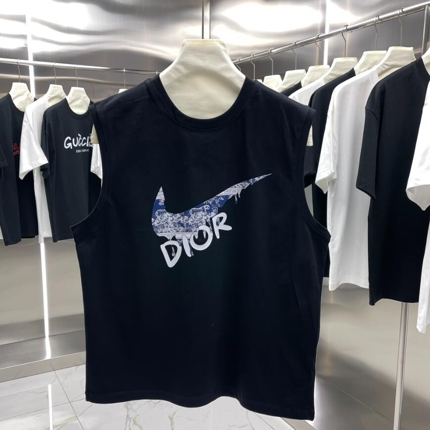 2024新作 ディオール  ナイキ  袖なしTシャツ コピー 黑 24061802
