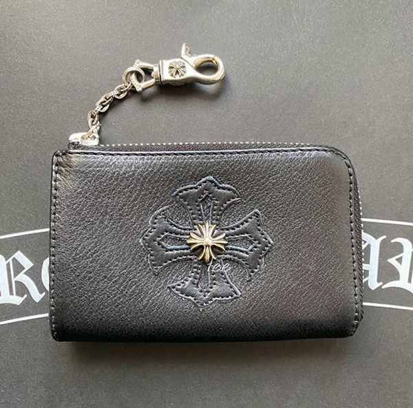 クロムハーツ N級品ミニポーチ CHプラスパッチ with クリップチェーン ウォレット