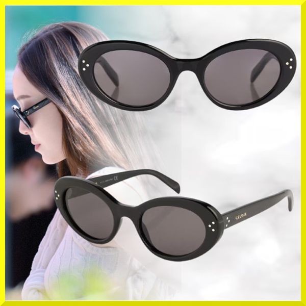 早い者勝ち♪ジェシカ愛用[セリーヌ レプリカ]Oval sunglasses楕円形のサングラスce6122