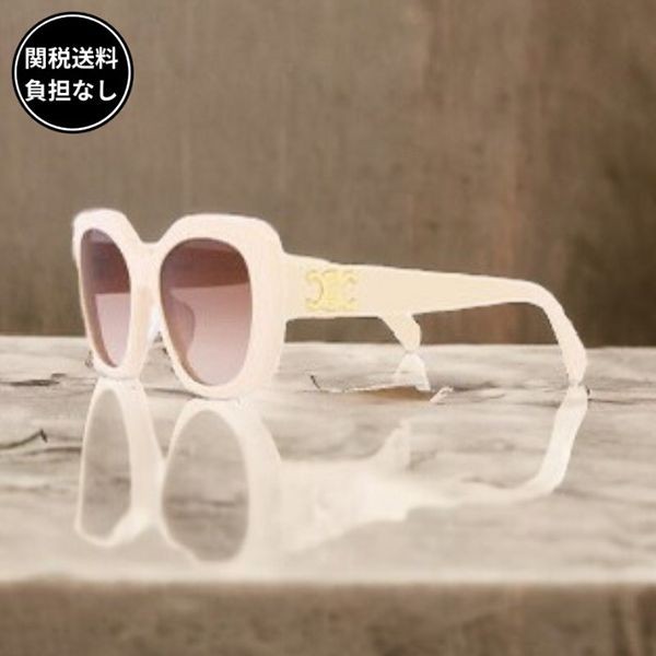 追跡付セリーヌ トリオンフ 06 サングラス コピーバタフライ ivory