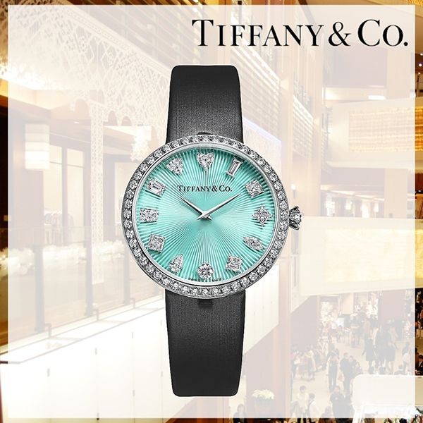 ティファニー コピーダイヤモンド付き 32 mm ラウンド ウォッチ tf07231