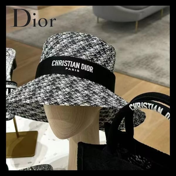[送料無料]ディオール D-Bobby バケットハット 偽物 千鳥格子柄 42PDP924G180_C920