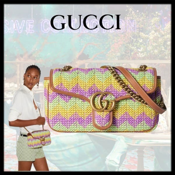 グッチ GGマーモント スモール ショルダーバッグ 偽物 443497FAC468654