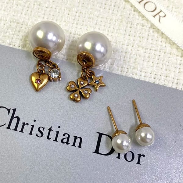 n級ディオール コピー Tribales ハート パール ピアス E3293WOMCY_D09X