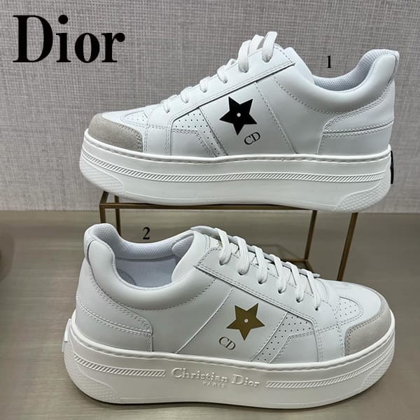 定番ディオール 偽物 Star プラットフォームスニーカー 厚底 2色 KCK413CLD_S19W