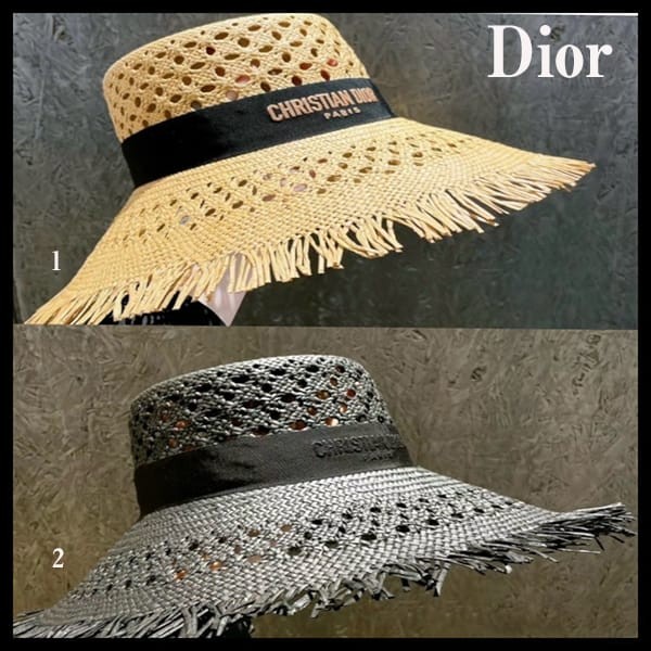《大人気》ディオール Naughtily-D-パナマ ハット スーパーコピー 2色 42NDS923G153_C135