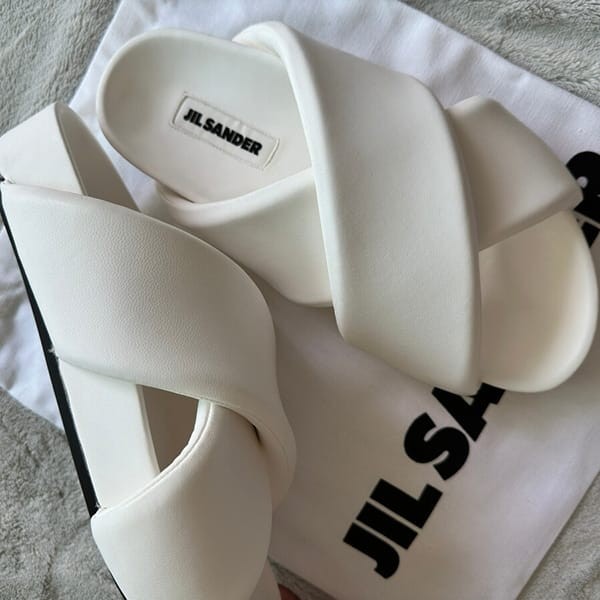 ジルサンダー コピー クロスストラップスライド サンダル 2色 j32wp0001p5810001