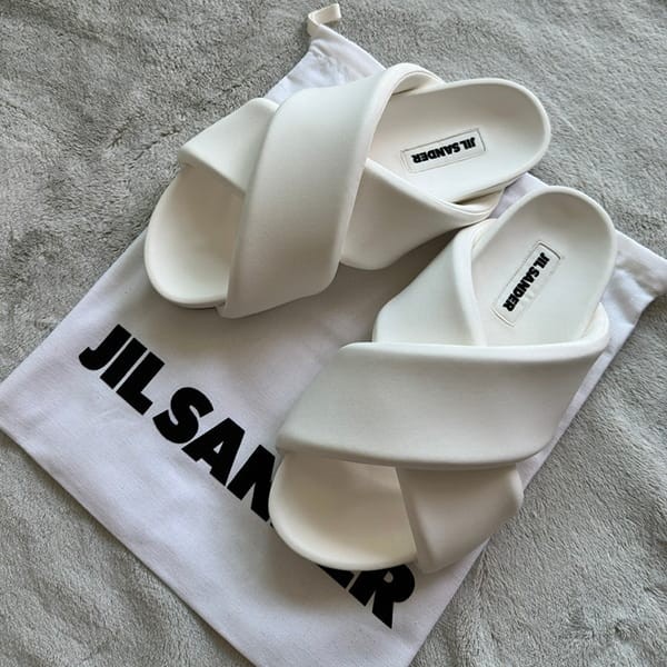ジルサンダー コピー クロスストラップスライド サンダル 2色 j32wp0001p5810001