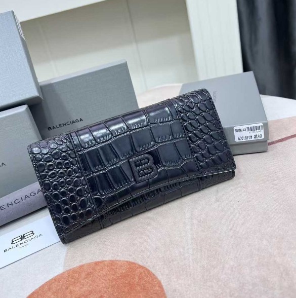 24新作★バレンシアガ財布 n級品 クロコダイル★折り/クロコ 24081503