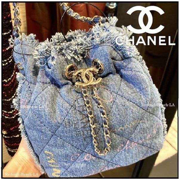 ★シャネル★デニム バケツバック 偽物 マトラッセcc08035