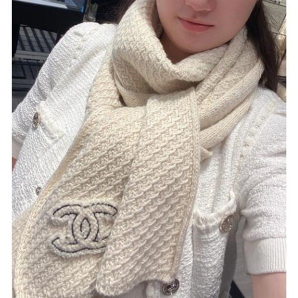 (セールで破格)シャネル マフラー 偽物カシミヤ&ニット帽 24-25aw 08036