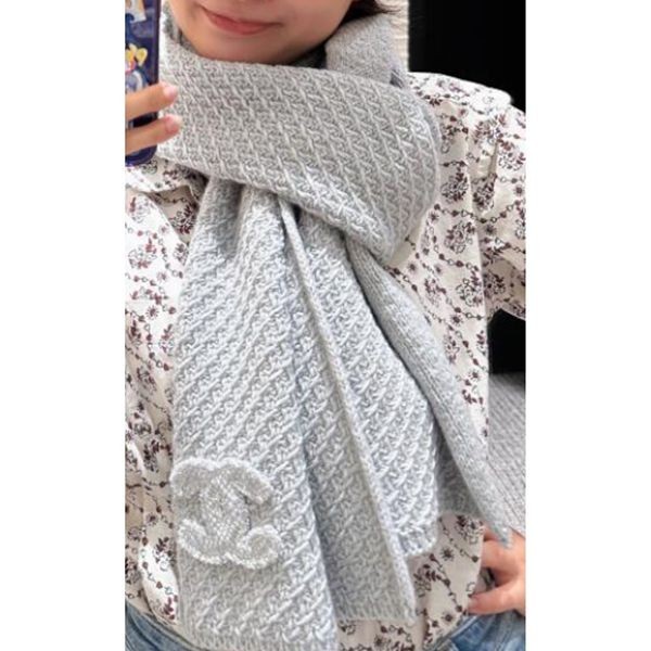 (セールで破格)シャネル マフラー 偽物カシミヤ＆ニット帽 24-25aw 08036