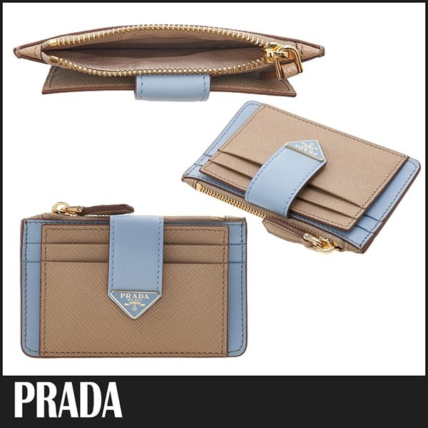 関税なしプラダ サフィアーノ レザー カードホルダー 小銭入れ 偽物 pld66665