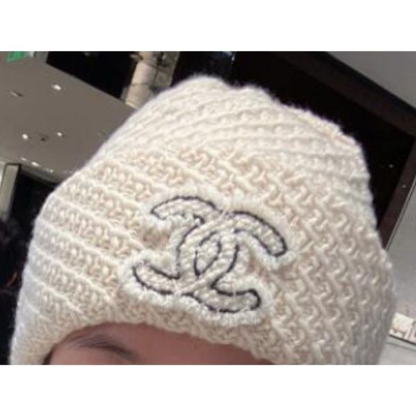 (セールで破格)シャネル マフラー 偽物カシミヤ&ニット帽 24-25aw 08036