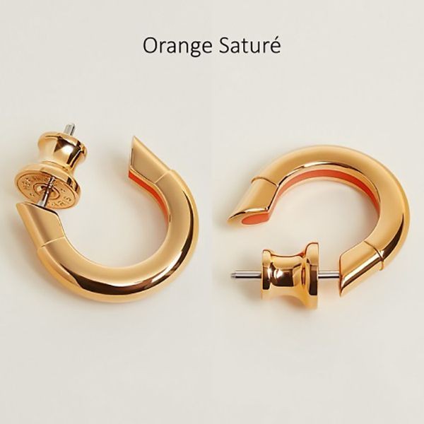 自然で可愛い☆【エルメス】 シングルピアス コピー《サボット》 sabot メタル 馬蹄型h08031