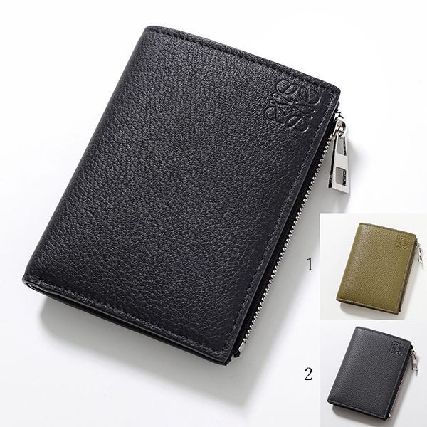 自然で可愛い☆ロエベ スリム コンパクト 二つ折り財布 0010899052