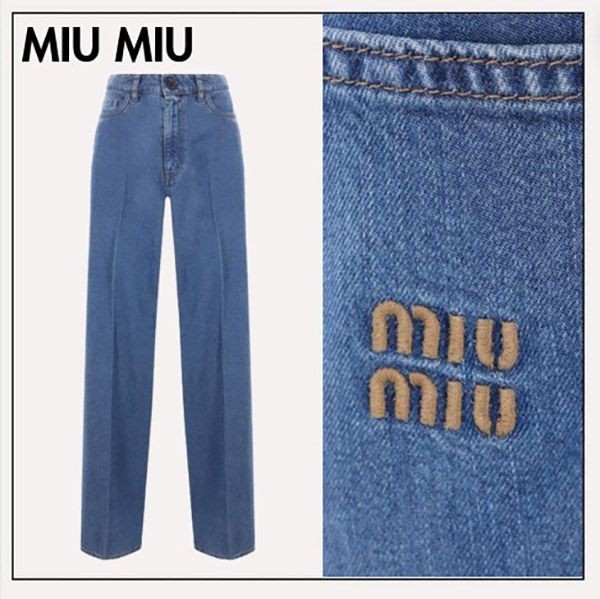 安いミュウミュウ デニム 偽物◆ロゴ 5ポケット ジーンズ 限定sale♪gwp522sooo143vf0008 最新ファッション