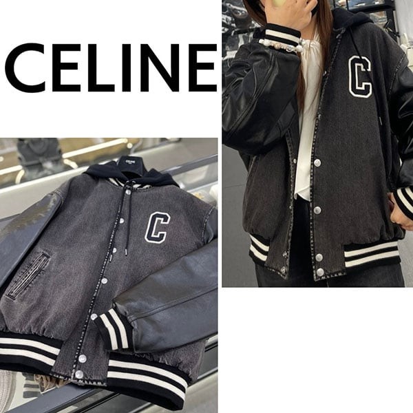 セリーヌ フード付き テディジャケット 偽物 2q937947f 38ch