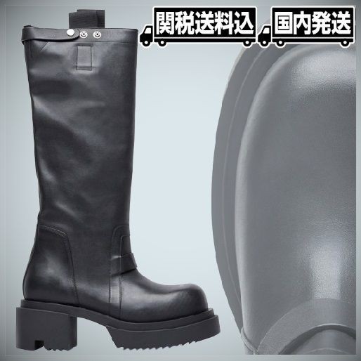 [レディース] リックオウエンス レザー ロングブーツ スーパーコピー ru02d6834loo09